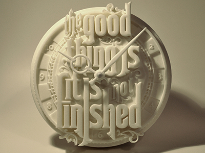 3d Printed Clock 3d printed clock 3d prints diligence stuart wade