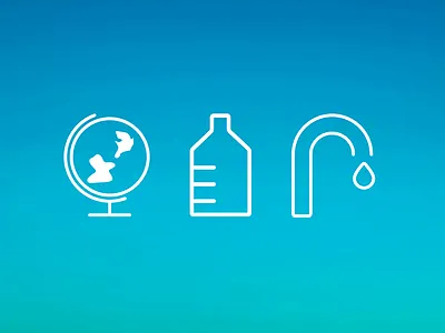 Water Icons drawing icon iconography icons illustration line overlay water