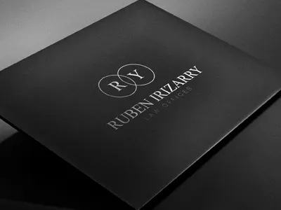 Logo Law Offices badges black white branding flat graphic design letters logo minimal paper stationery typograhic