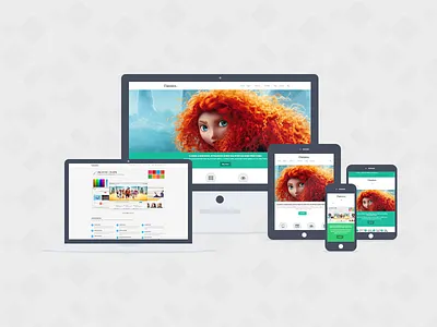 Classico design flat flatui responsive theme wordpress