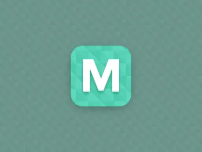 M app icon ios ios6 ios7 pattern ui