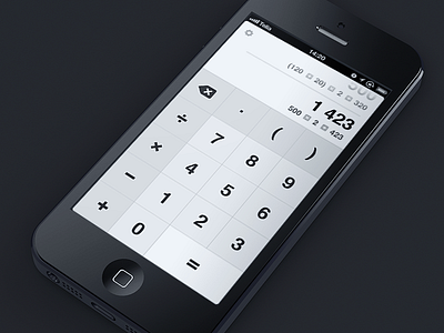 Calculator App app calculator clean helvetica ios