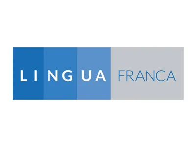 Logo Design - Lingua Franca blue gray logo design