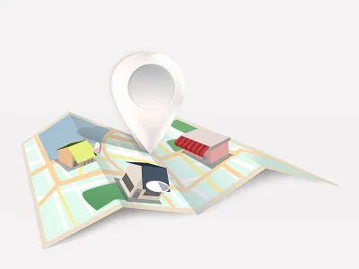 MAP illustration location place restaurants