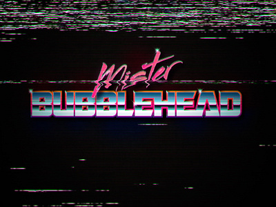 Mr Bubblehead logotype VHSed 8 bit 80s 90s amiga he man nostalgia retro vhs