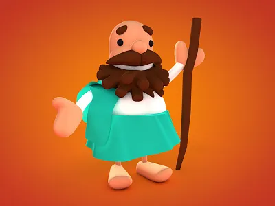 Gezo ancient animation character cinema4d design traveler