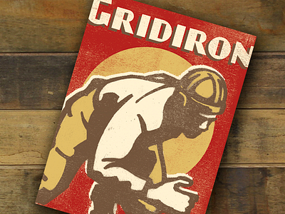 gridiron 2 decor distressed football gridiron helmet retro texture vintage