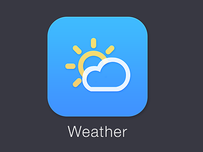 iOS 7 Weather 7 app design flat icon ios ios7 iphone mobile redesign