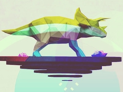Triceratops 3d c4d cinema 4d dinosaur jurassic low poly mextures triceratops