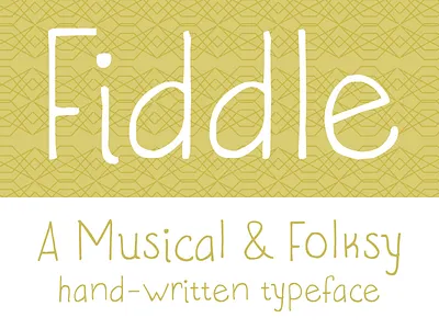 Fiddle Font chartreuse fiddle folksy font hand written musical typeface