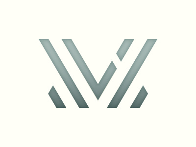 J V Z Monogram braizen clean cream initials j modern monogram teal v z