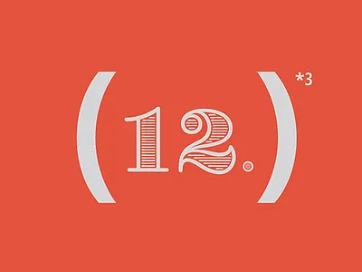 12.12.12 poster typography