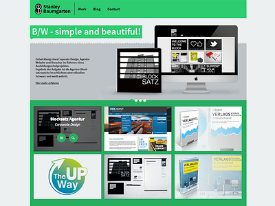 Stanley Baumgarten - personel website branding identity stanleybaumgarten web design