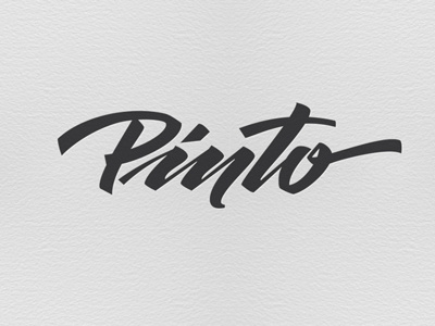 Pinto! branding calligraphy kiev lettering logo typography vikavitalina