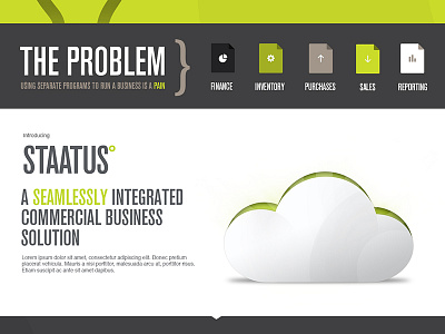 The Problem cloud homepage icons