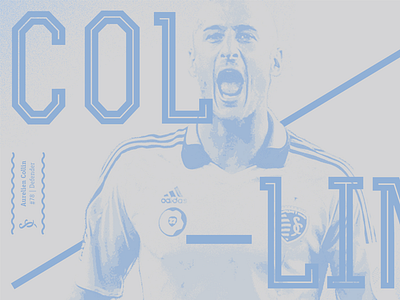 Sporting KC. Aurelien Collin. #78 (V3) football graphic design poster soccer