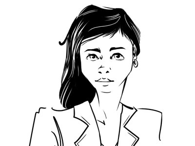 Girl sketch character girl hair illustration wacom