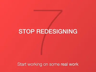 Redesigning 7 ios ios7 redesigning stop work
