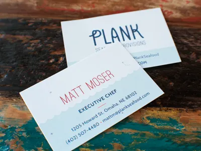 Plank Business Card business card plank