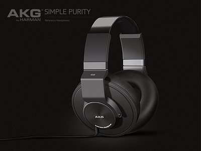 AKG K550 by Photoshop CC akg headphone k550 music photoshop