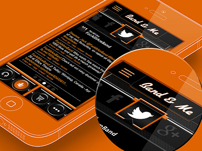 Close Up Details bandandme bandme detail graphic icon ios music slider social ui