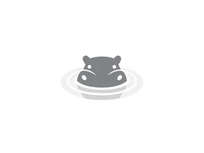 Chilling Hippo animal george bokhua hippo identity logo mark milash symbol