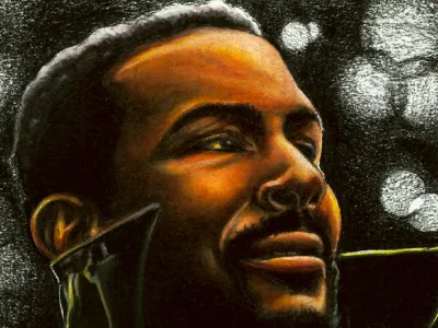 Marvin illustration marvin gaye portrait whats going on