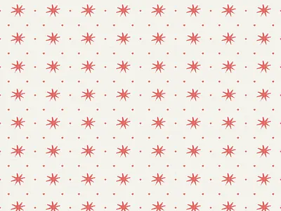 Simple Star and Dot Pattern americana brush digital feedsack illustration ink pattern tuesday bassen