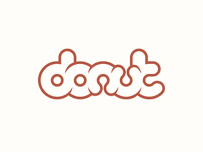 Donut Logo (sold) circular custom donut donuts font holes logo logotype round text type