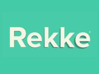 Rekke Logo clean design flat location logo minimal rekke scout ui web