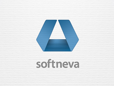 Softneva Logotype blue company logo logotype neva saint petersburg software