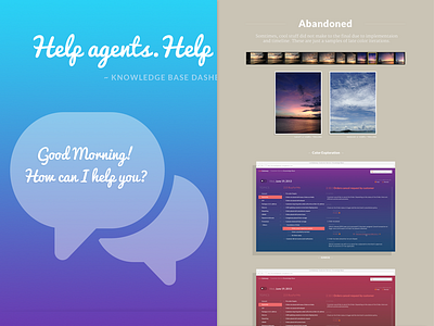 CS Knowledge Base (2013 June) case study color color trend dashboard flat interface layout portfolio presentation simple ui web site