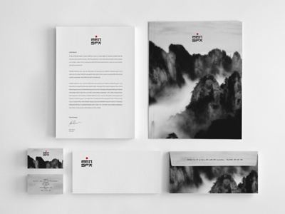 Zen Spa Branding branding identity ink logo ruifaria spa stationary zen