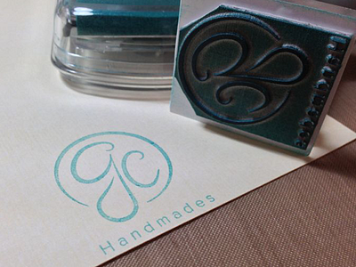 Sello Gchandmades logo seal stamp