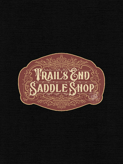 Trail's End Saddle Shop branding company brand logo company branding company logo design graphic design illustration logo typeface