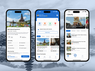 Jojoy - Tourism Culture App 🏖️ app cultur design mobile ui uiux