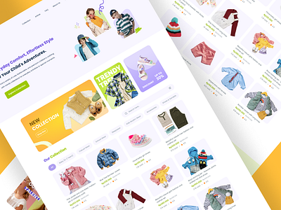 KiddieStyle - Kids Fashion app b2b branding clothing website design ecommerce fashion graphic design marketplace online shop product design shopping store trendy ui uidesign uiux web design website