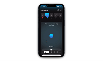 Mood Tracking animation graphic design ios mental health mobile app product design ui ux design