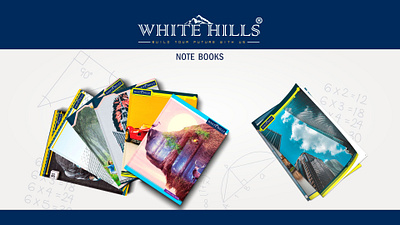 WhiteHills Note Book branding marketing notebook poster social media whitehills