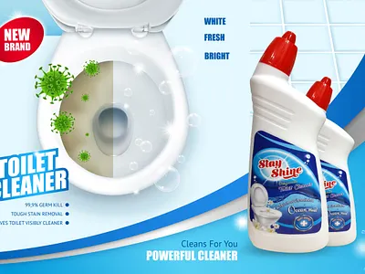 Stayshine Toilet Cleaner branding cleaner poster product stayshine