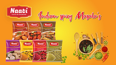 Masala's branding food graphic design logo masala naati masala product