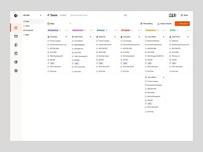 Openhub - Add Person Dashboard Flow activities dashboard animation crm crm application crm platform ctivities management customer relation management dashboard design marketing application marketing web app saas saas marketing application saas platform task management ui ui ux design user management ux