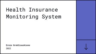 Health insurance monitoring tool enterprise product design system uxui