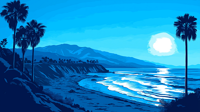 Los Angeles Blues dribbble challenge