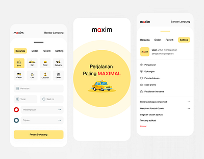 🚕 Maxim Redesign app business car design innovative maxim mobile motorcycle redesign ride transportation typography ui uiux ux