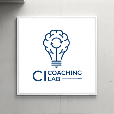 Logo Design Concept for CI Coaching Lab brain brainlogo brand branding coaching coachinglogo design graphic design idea idealogo identity lamplogo logo