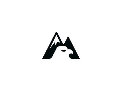 Eagle logo bird brand branding design eagle elegant graphic design logo logo design logo designer logodesign logodesigner logotype minimalism minimalistic modern mountain negative space