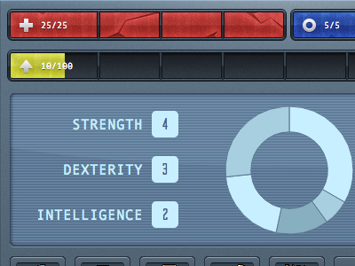 Progress Bars - Update css game graph progress bars sci fi stats