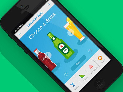 Summer App app flat ui