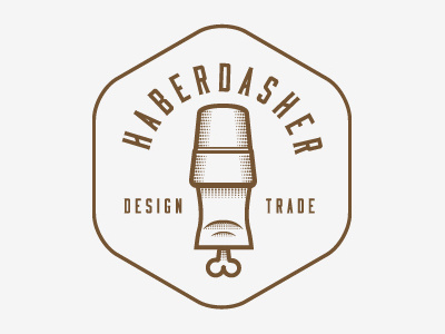 Haberdasher Design art bone branding design finger icon logo simple thimble